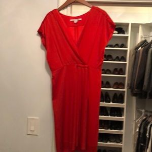 Diane Von Furstenburg silk faux wrap dress